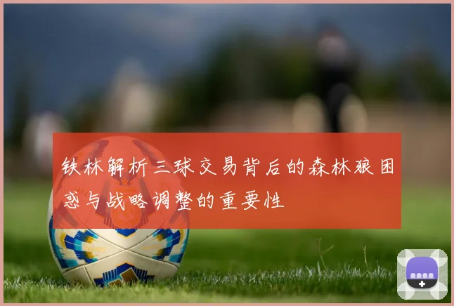 铁林解析三球交易背后的森林狼困惑与战略调整的重要性